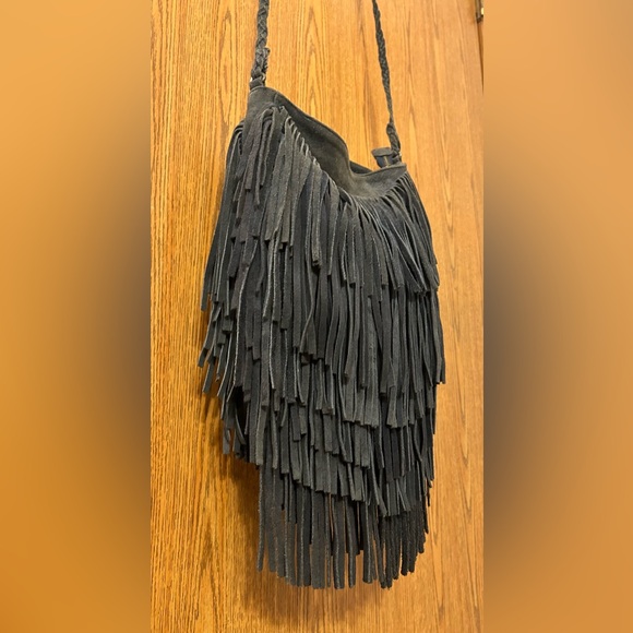 Urban Outfitters Genuine Cow Suede Fringe Crossbody Bag - Picture 4 of 10